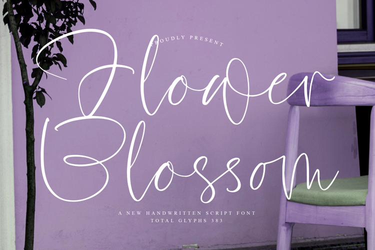Preview of Flower Blossom Font
