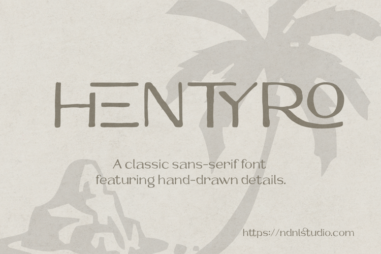 Preview of Hentyro Font