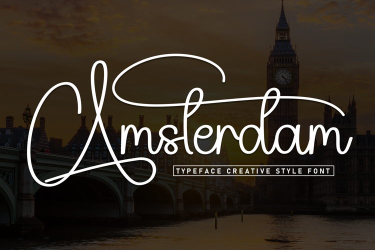 Preview of Amsterdam Font