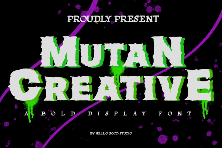 Preview of Mutan Creative Font