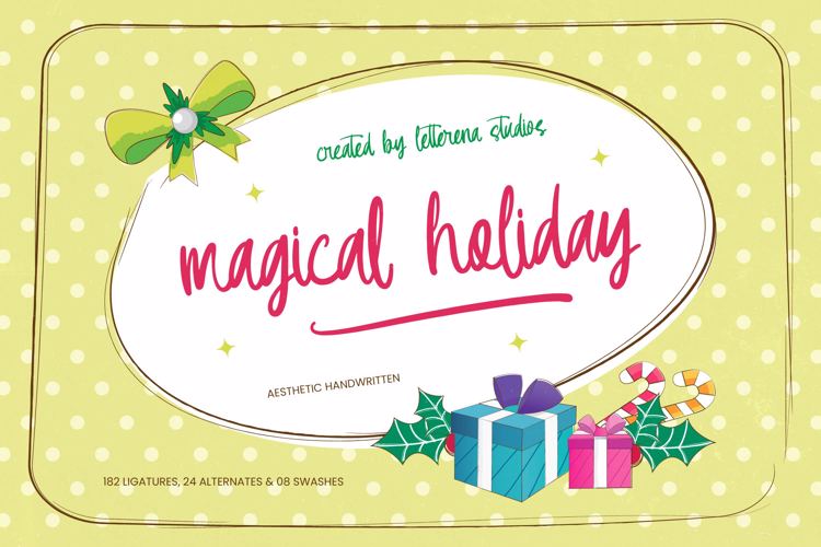 Preview of Magical Holiday VERSION Font