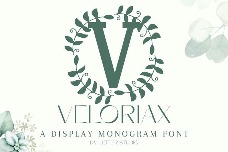 Preview of Veloriax Monogram Font
