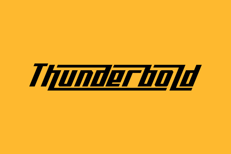 Thunderbold Font