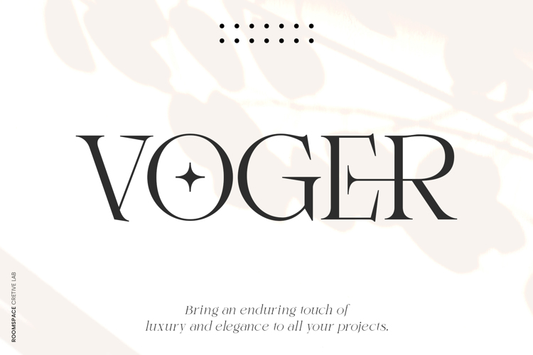 Preview of Voger Font