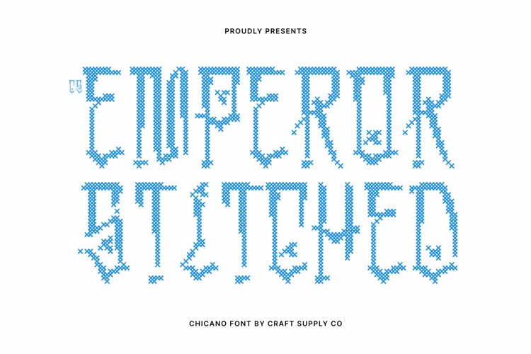 Preview of CS Emperor Stitched Font
