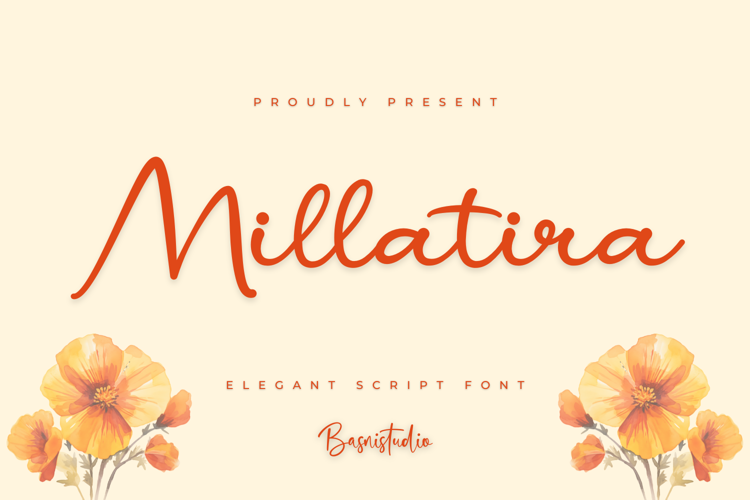 Preview of Millatira Font