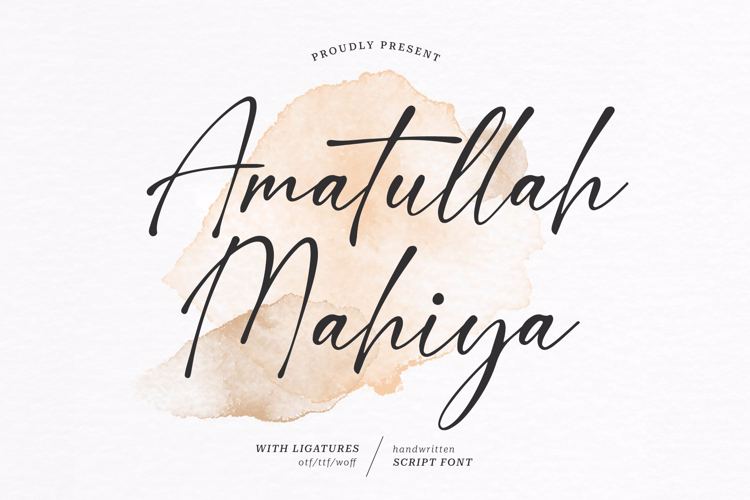 Amatullah Mahiya Font