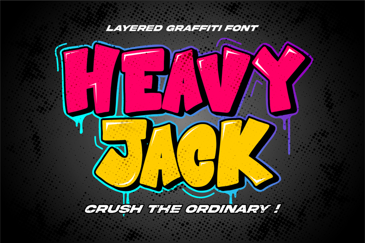 Preview of Heavy Jack Font