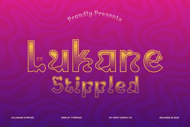 Preview of CS Lukane Stippled Font