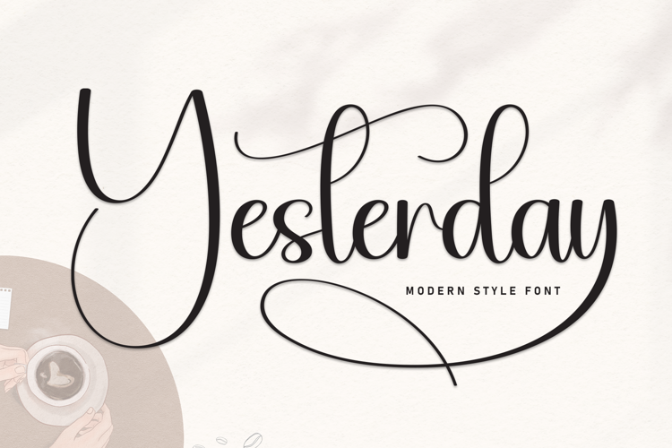 Preview of Yesterday Font
