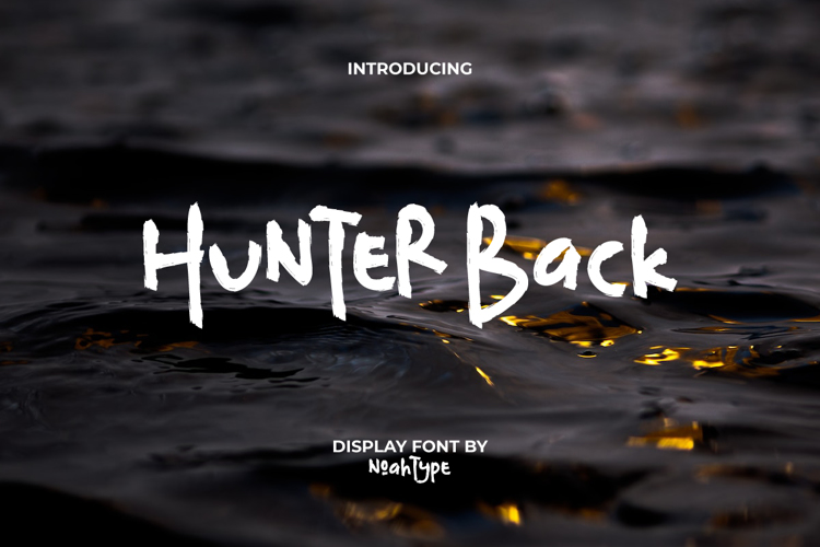 Hunter Back Font