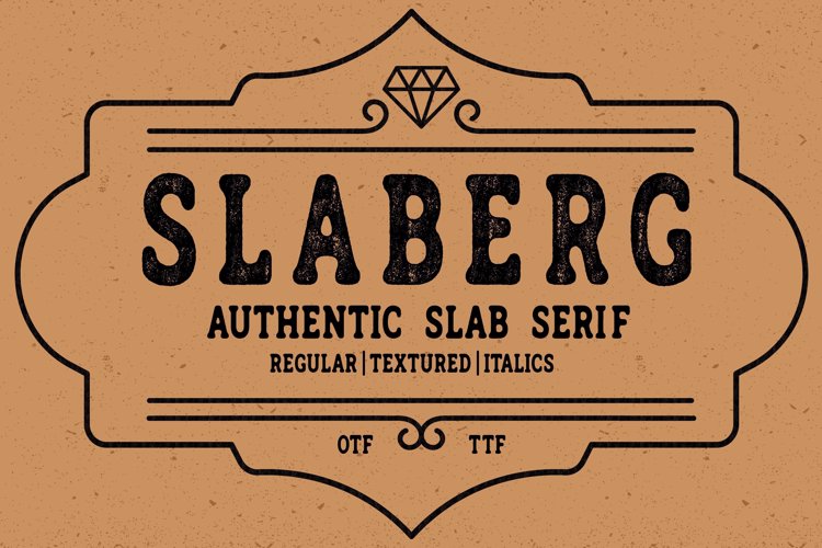 Preview of SLABERG Font