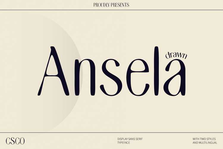 Ansela Drawn Font