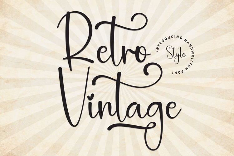Preview of Retro Vintage Font