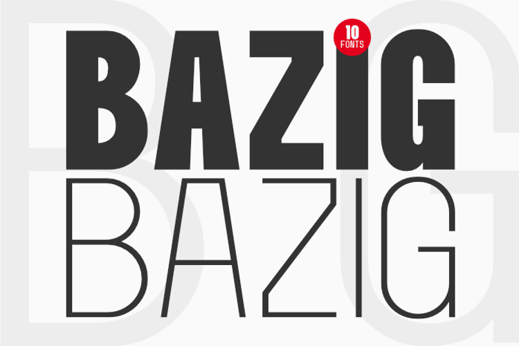 Preview of Bazig Font