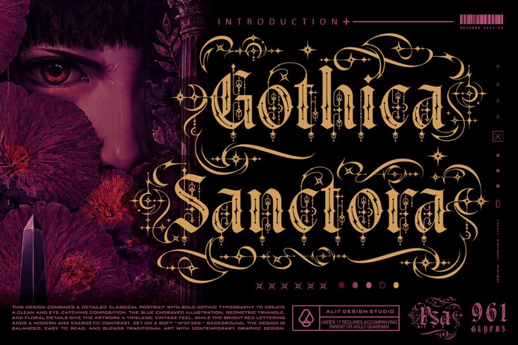 Preview of Gothica Sanctora Font