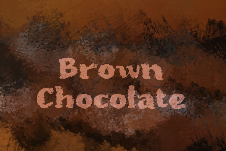 b Brown Chocolate Font