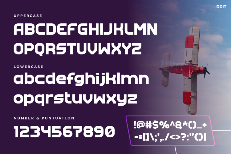 Preview of DOIT Font
