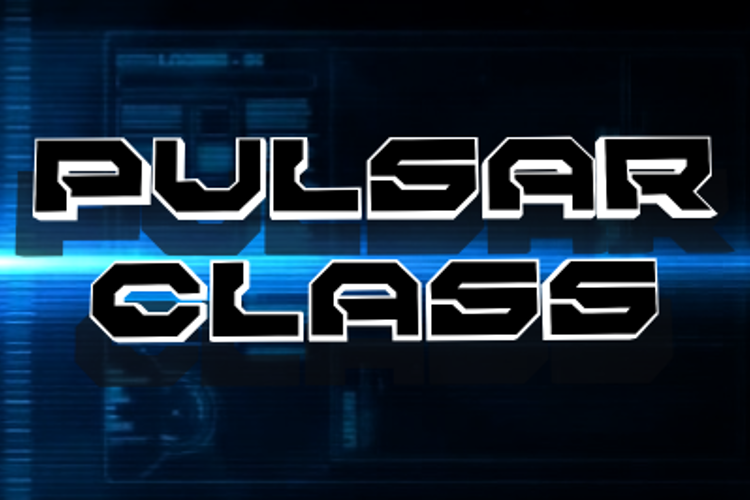 Pulsar Class Solid Font