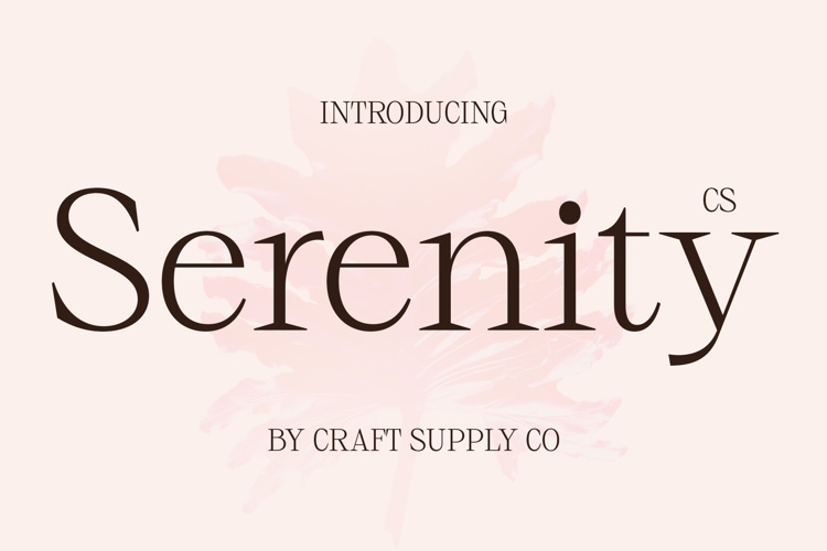 CS Serenity Font