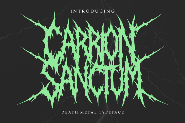 Preview of Carrion Sanctum Font