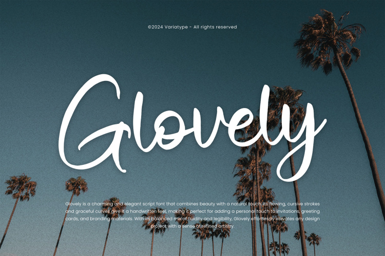 Glovely Font