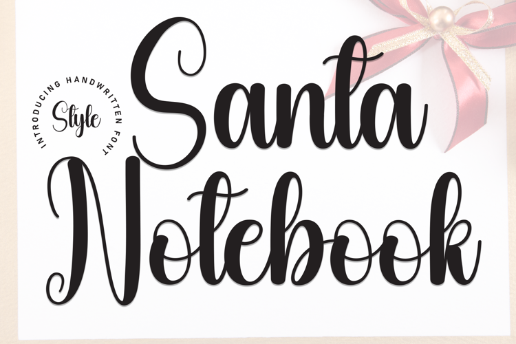 Preview of Santa Notebook Font