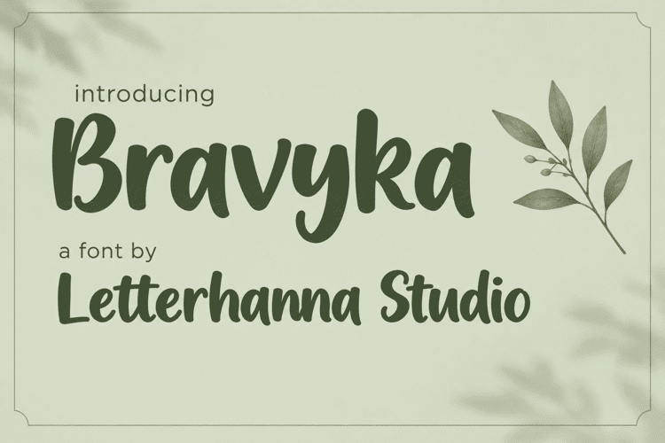 Preview of Bravyka Font