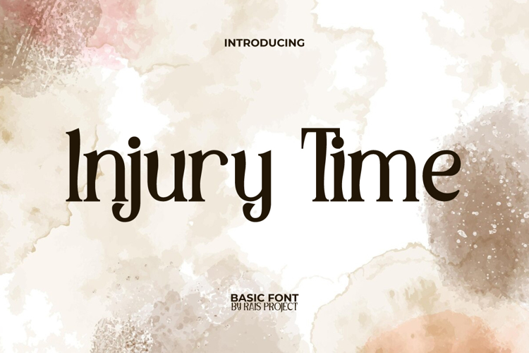Preview of Injury Time Font