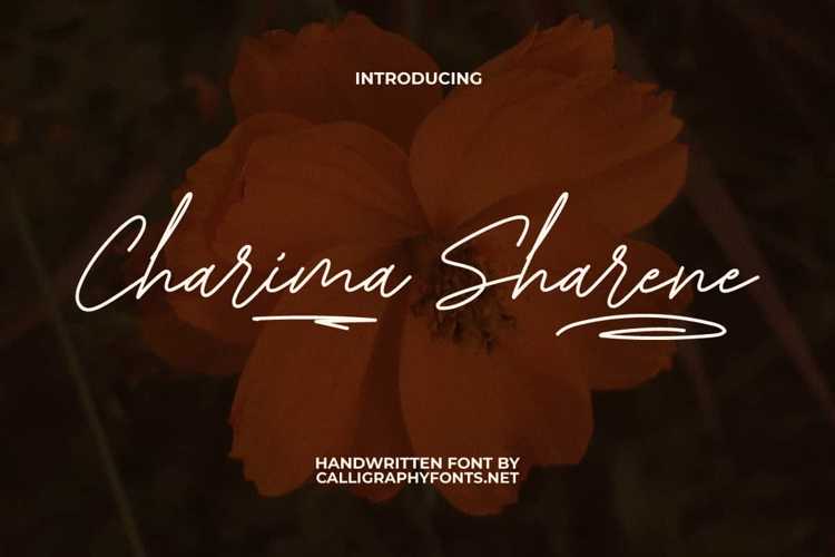 Preview of Charima Sharene Font
