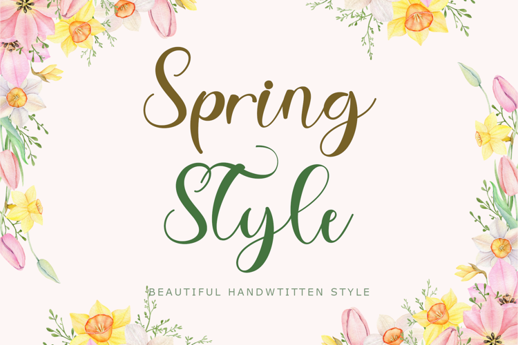 Spring Style Font