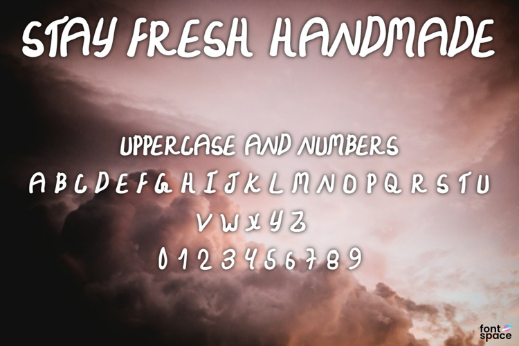Stay Fresh Handmade Font