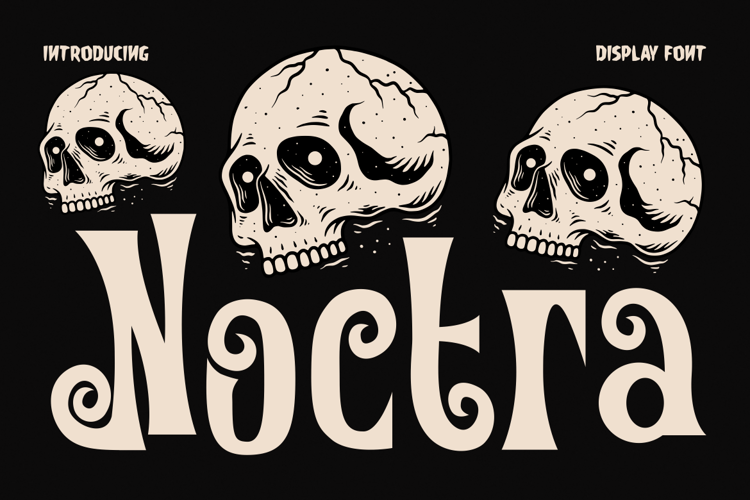 Preview of Noctra Font