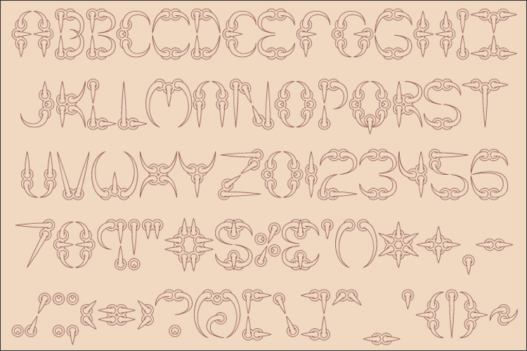 CLAW (BRK) Font