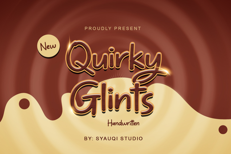 Preview of Quirky Glints Font