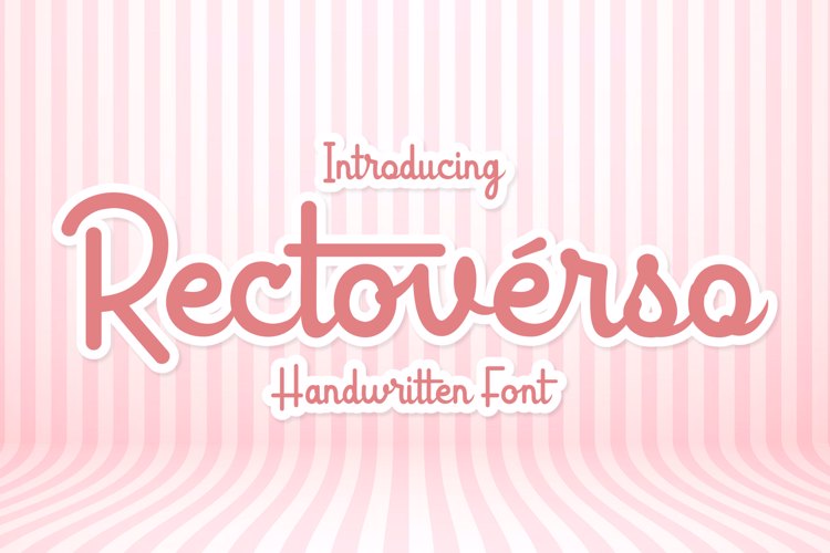 Preview of Rectoverso Script Font