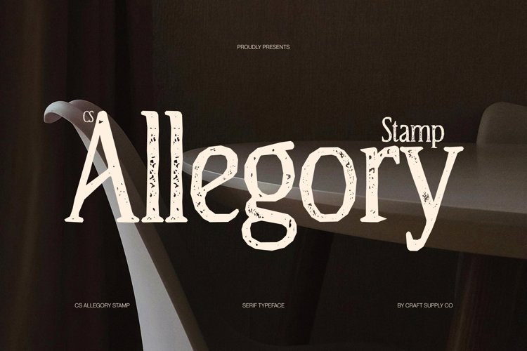 Preview of CS Allegory Stamp Font