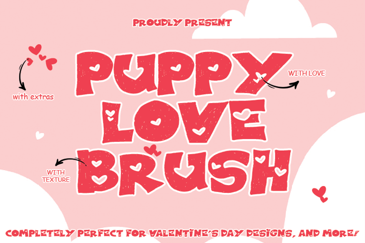 PUPPY LOVE BRUSH Font