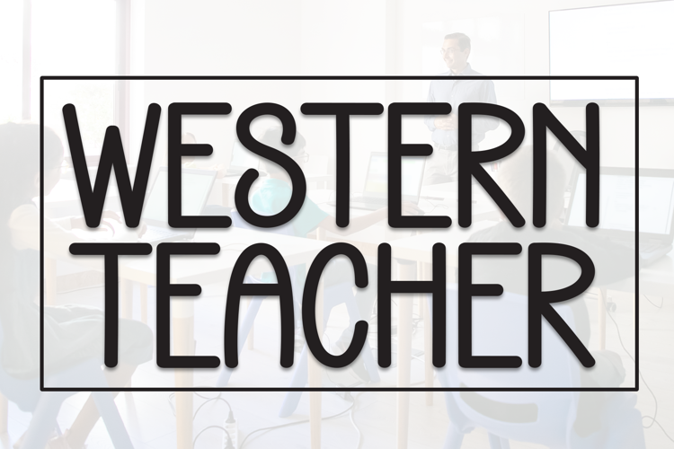 Preview of Western Teacher Font