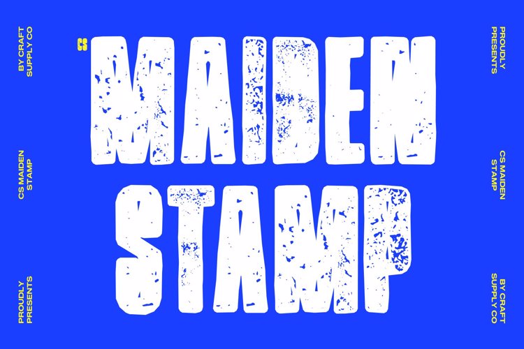 Preview of CS Maiden Stamp Font