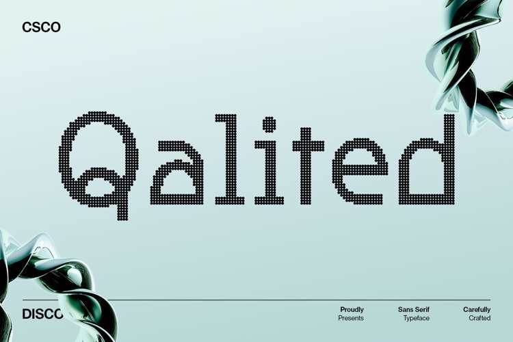 Preview of Qalited Disco Font