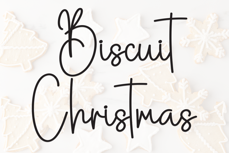 Preview of Biscuit Christmas Font