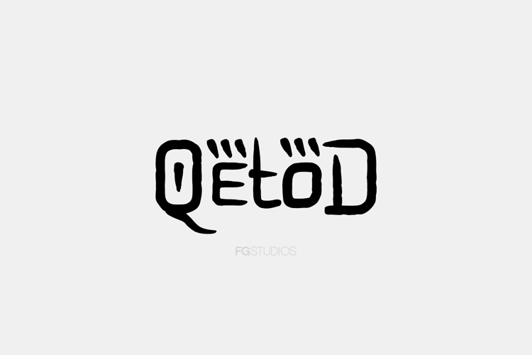 Preview of Qetod Font