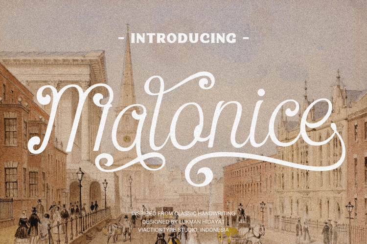 Malonice Retro Script Font