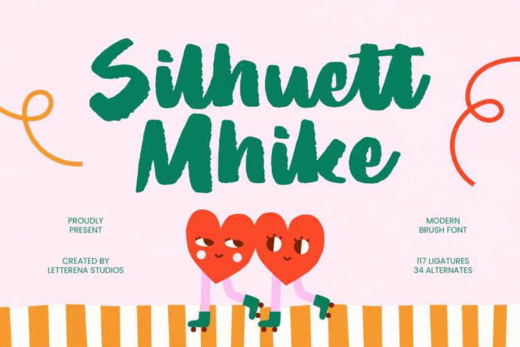 Preview of Silhuett Mhike VERSION Font