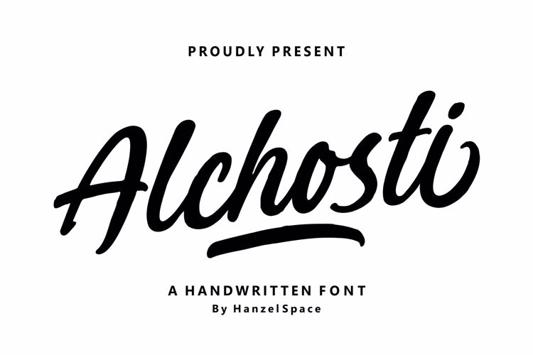 Preview of Alchosti – A Handwritten Font