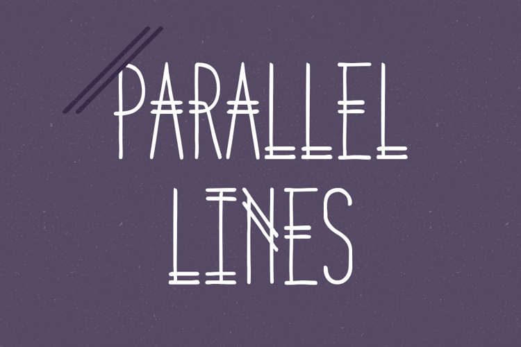 Parallel Lines Font