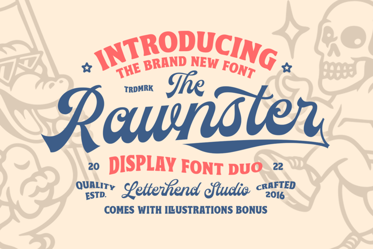 Rawnster Font Duo