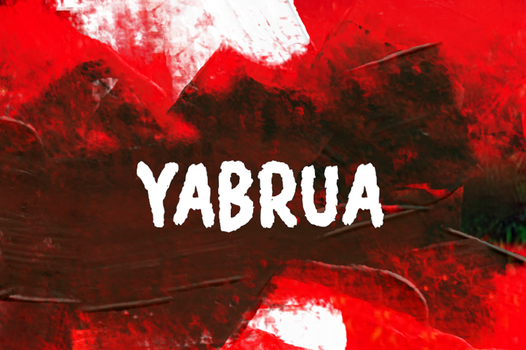 Preview of y  Yabrua Font
