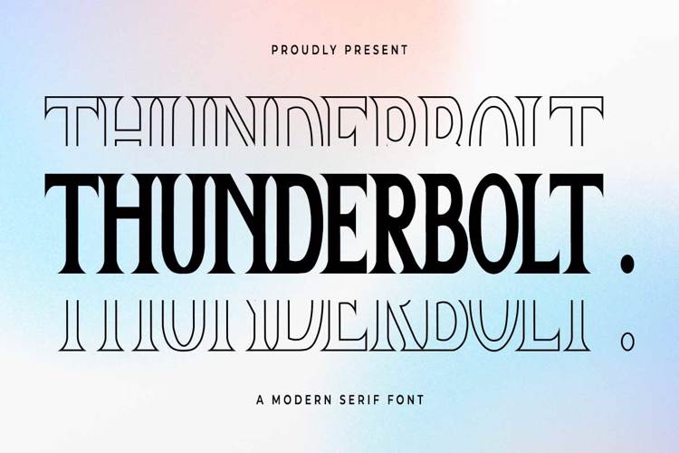Thunderbolt Font